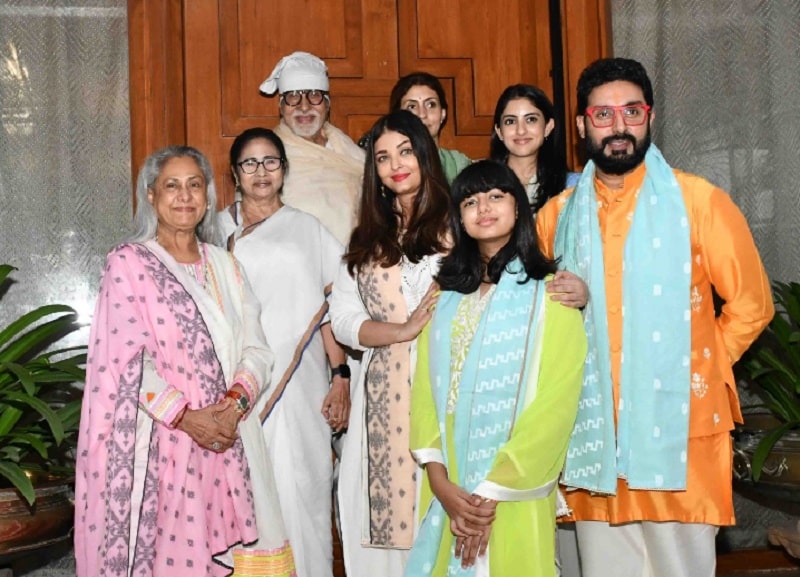 WB CM Mamata Banerjee Celebrated Raksha Bandhan With The Bachchan Family