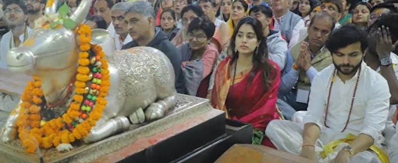 Janhvi Kapoor Visited Mahakaleshwar Temple With Her Alleged Boyfriend Shikhar Pahariya